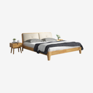 Modern Wooden King Size Bed - Imagen 4